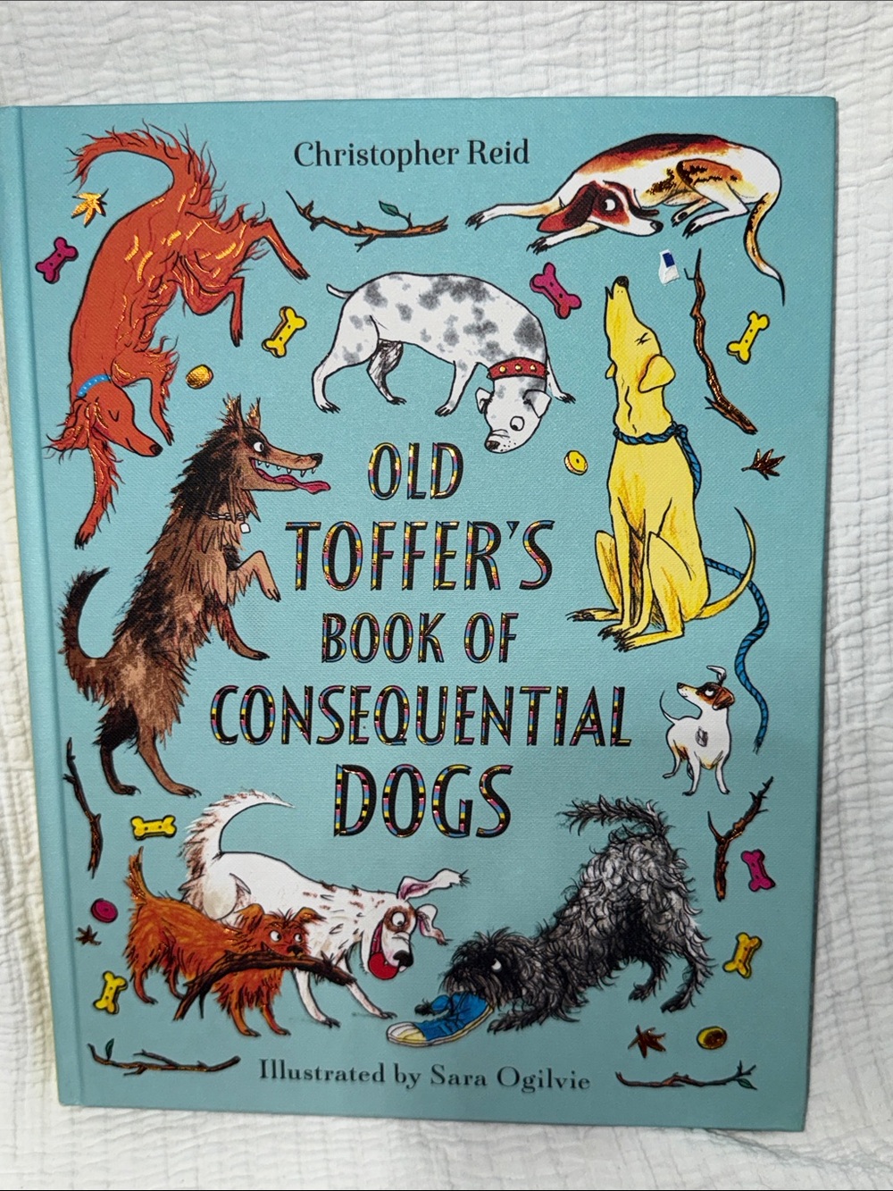 Old Toffer's Book of Consequential Dogs — Blue Illustrated Hardcover